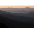 thumbnail image 2 of Flaherty, Dennis 24x17 Black Ornate Wood Framed with Double Matting Museum Art Print Titled - North Carolina Oconaluftee Overlook at sunrise, 2 of 4