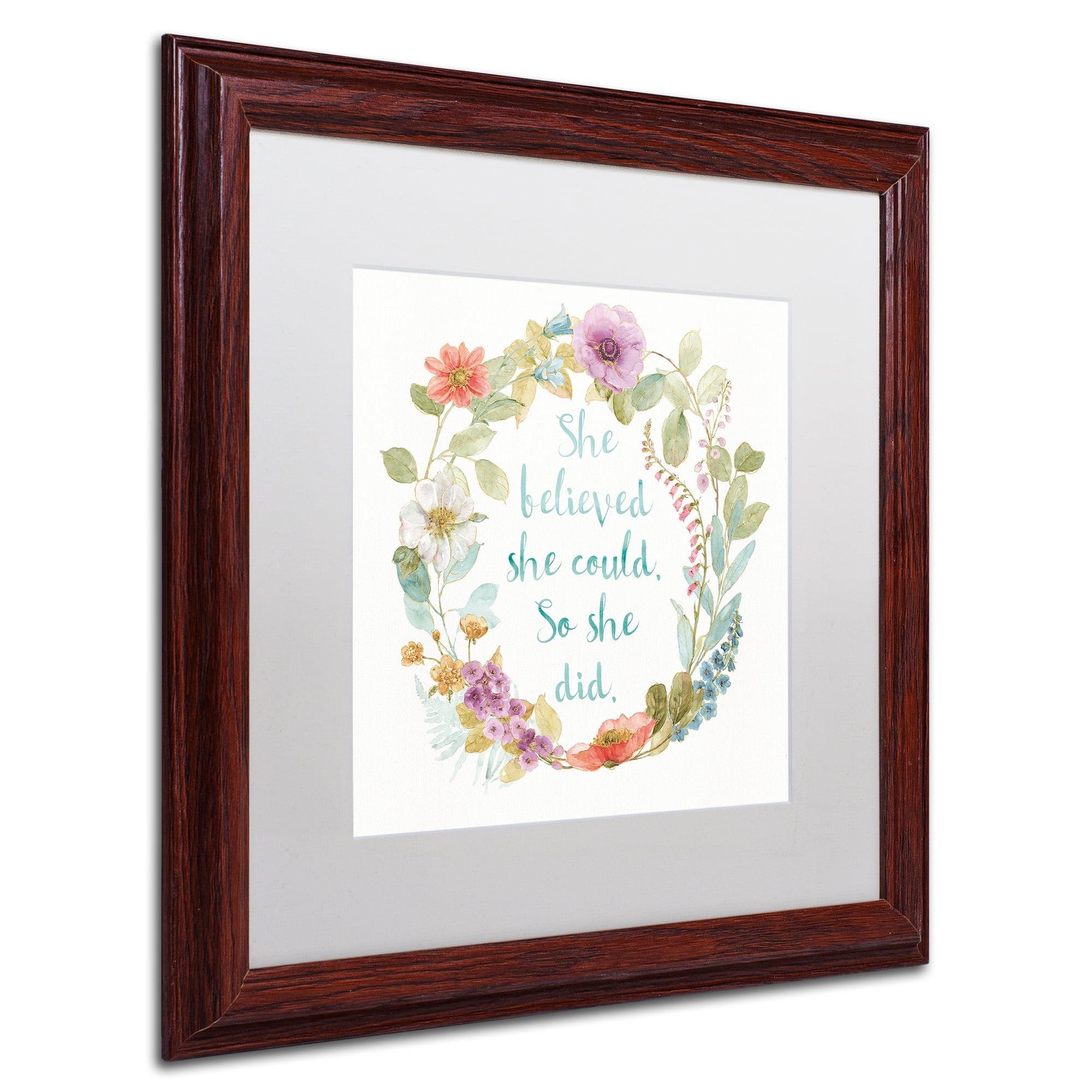 Trademark Art Typography Framed Art Print, by Lisa Audit