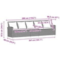 thumbnail image 2 of vidaXL Patio Sofa 5-Seater with Cushions Brown Poly Rattan, 2 of 9