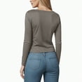 thumbnail image 4 of Towmus Long Sleeve Undershirt for Women Women's Regular-Fit Long-Sleeve Crew neck T-Shirt Basic Tops, 4 of 6
