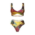 thumbnail image 4 of Daiia Beautiful African Woman Women's Bikini Set Two Piece Swimsuit High Waisted Bikini Adjustable Straps Bikini Perfect for Beach, Pool, and Summer Vacation-Large, 4 of 9