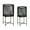 Black, variant on Kate and Laurel Paynter Modern 2-Piece Metal Floor Planter Set with Foldable Stand, Gold