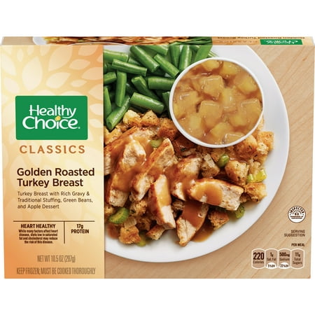 Healthy Choice Golden Roasted Turkey Breast Complete Meals, 10.5 oz, Pack of (Best Cheap Healthy Meals)