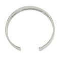 thumbnail image 2 of White Sterling Silver bracelet Cuff 10 mm 10mm Polished Bangle, 2 of 3