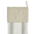 thumbnail image 3 of VHC Brands Grace Ticking Stripe Patch Stocking 12x20, 3 of 4