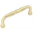 thumbnail image 1 of Hickory Hardware P3075-PB 3 In. Williamsburg Polished Brass Cabinet Pull, 1 of 1