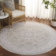 thumbnail image 2 of SAFAVIEH Mason Winslow Medallion Polyester Area Rug, Light Gray/Green, 6'3" x 6'3" Round, 2 of 10