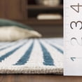 thumbnail image 4 of Safavieh Cape Cod Rowina Wavy Striped Runner Rug, Ivory/Teal, 2'3" x 8', 4 of 10