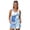 Blue Golden Marble, variant on Lightning Clouds Women's Plus Size Tankini Swimsuits Sleeveless Tummy Control Bathing Suit Tops Breathable Beach Drawstring Shorts