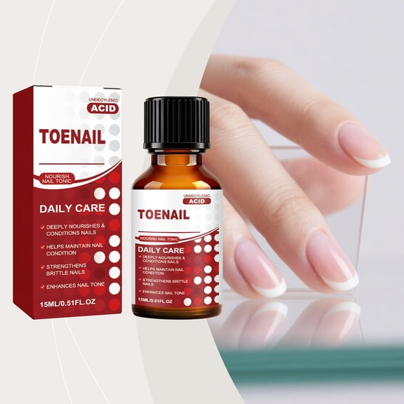 Komiseup Toenail Extra Strength Repair Solution With Undecylenic For Toe Nail Treatments Restores Damaged Discolored Nails Appearance 15ml