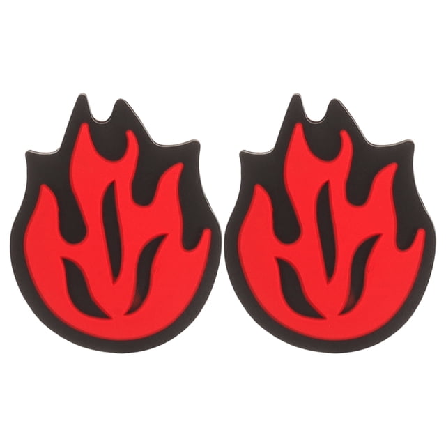 2PCS Tennis Racket Shock-Absorbing Silicone Dampeners Flame Design Tennis Racket Silicone Shock Absorber Vibration Dampener for Tennis Racquet