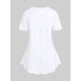 thumbnail image 3 of Camiseta con Estampado de Mariposa en Talla Extra Rosegal  Camisetas tallas grandes, 3 of 5