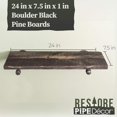 Industrial Pipe Wooden Shelves Restore by Pipe DÉCOR Premium Ponderosa
