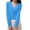 Blue, variant on Mlzmgr Cardigan Sweaters for Women Long Sleeve Button down Open Front Loose Fitted Daily Loungewear Tops