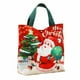 thumbnail image 1 of Bolsa de lona navideña | Bolsa de regalo reutilizable para Nochebuena | Bolsa de regalo festiva de mano para pequeños obsequios de manzanas acarameladas | Bolsa de embalaje navideña duradera para, 1 of 1