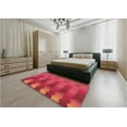 thumbnail image 4 of Ahgly Company Indoor Square Patterned Ferrari Red Area Rugs, 8' Square, 4 of 6