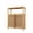Natural_32.1", variant on IVV Bamboo Storage Cabinet with 2 Slatted Doors and Open Shelf, 32.1"H Floor Standing Accent Cabinet, Ideal for Bathroom, Living Room, Kitchen Pantry, Entryway, Natural
