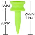 thumbnail image 2 of 1 Inch 200 Count Plastic Golf Castle Small Tees(Green), 2 of 5