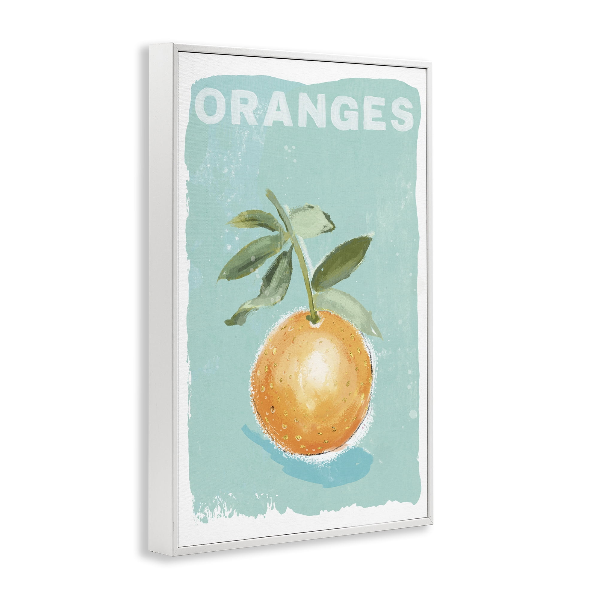 Stupell Industries Orange Twist Motif White Framed Giclee Art, design by Chad Barrett