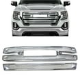 thumbnail image 4 of NINTE Front Grille Covers for 2019-2022 GMC Sierra 1500 SLT AT4  Silver Chrome, 4 of 8