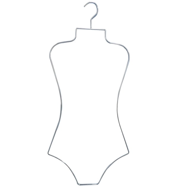 simhoa Body Shape Display Hangers Swimsuit Hangers for Swimsuits Argent