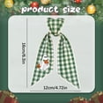 thumbnail image 3 of Halloween Wreath Accent Bow, Harvest Decorative Ribbon, Seasonal Fabric Wreath Accent Bow, Halloween Themed Fabric Ribbon Trinket, Farmhouse Checkered Wreath Ribbon for Front Door Wreath, 3 of 4