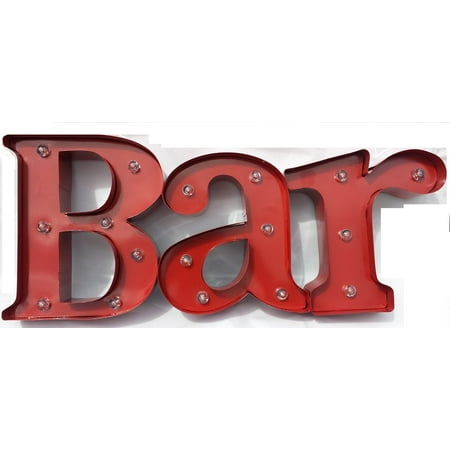 Black Series Marquee Bar Sign 9 Red Black Series Marquee Bar Sign 9