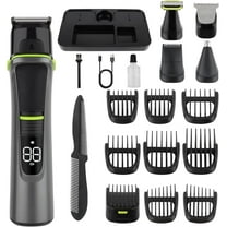 Beard Trimmer for Men, Electric Razor, T-Blade Hair Clipper & Nose/Ear/Body Trimmer, Men's 5-in-1 Professional Grooming Kit