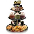 thumbnail image 6 of 2 Set 3-Tier Hollywood Movie Night Cardboard Cupcake Stand Party Decorations Cupcake Stand Dessert Holder Stand for Kids Boys Bbay Shower Movie Them Birthday Party Supplies, 6 of 6