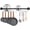 39.4 inch, variant on TrendMallOasis Black Wall Mounted Pot Rack (23.7"), Kitchen Utensil Hanging Rail with 10 Hooks