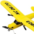 thumbnail image 4 of Avión planeador de espuma con control remoto FX-803 de 2 canales para niños y adultos Amarillo, 4 of 7