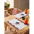 thumbnail image 4 of Vintage Western Placemats Set of 6, Washable Woven Burlap Cloth Fabric Placemat for Square/Rectangle/Round/Oval Dining Table, Easy Clean Place Mats for Toddlers, Kids Country Berry Star Rustic Wooden, 4 of 6