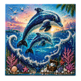 thumbnail image 2 of Ocean Theme Pearl Art DIY Kit, Octopus 3D Pearl Painting Kit, DIY Pearl Art Craft with Sparkling Beads for Adults Beginners, Unique Ocean Wall Decoration Gift, 2 of 7