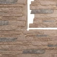 thumbnail image 5 of Ekena Millwork 49"W x 25 1/2"H x 1 1/4"D Acadia Ledge Stacked Stone, EverStone Faux Stone Siding Panel, Orchard Cliff, 5 of 9