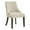 White, variant on Leona Dining Chair In Charcoal Fabric with Grey Brushed Leg Finish - 2-Pack
