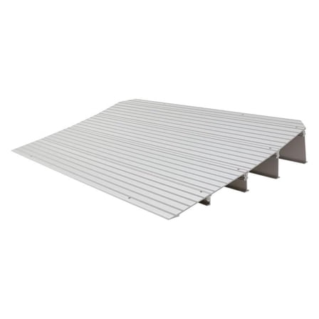 Silver Spring THR4 4.25" H Aluminum Mobility Threshold Ramp for Wheelchairs, Scooters, and Power Chairs