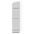 thumbnail image 5 of Ekena Millwork 21 1/2"W x 88"H, Rough Cedar (80 5/8" Low Side) Timberthane Faux Rustic Four Board Joined Board-n-Batten Faux Wood Shutters w/Elliptical Arch Top, Rough Cedar (Per Pair), 5 of 9
