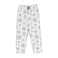 thumbnail image 4 of Daiia Snowflake Minimalist Women's Sleep Pant with Pockets and Drawstring,Pajama Pants-XX-Large, 4 of 9
