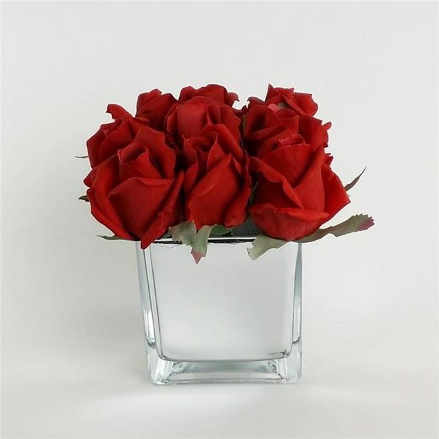 RG Style RS009 Artificiel - Arrangement de Fleurs de Soie avec Vase et Arrangement de Roses 9
