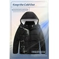 thumbnail image 3 of Chrisuno Boy's Hooded Winter Bubble Coat Warm Puffer Jacket Thicken Quilted Outerwear With Removable Hood Black 8, 3 of 5