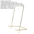 thumbnail image 4 of Multi-purpose Metal Square Display Show Stand Holder Rack Base for Photo Frame Plate Handicrafts Book Certificate Medal Tablet Home Decor Stand XXL Size (Golden), 4 of 8