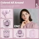 thumbnail image 4 of Auriculares inalámbricos ACEFAST T6 Bluetooth con ENC Pink con funda, 4 of 9