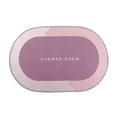thumbnail image 2 of 1 Pcs Bath Rug, Super Absorbent Quick Dry Backing Non Slip Washable Bathroom Floor Mats Shower Rug For In Front Of Bathtub Shower Room, 2 of 8