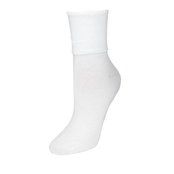 Jefferies Socks  Cotton Turn Cuff Sock (Women's Plus Size)
