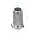 thumbnail image 3 of String-Through Body String Ferrules Small Size Metal Hardware Parts for Electric Guitars Set of 6PCS Silver, 3 of 6