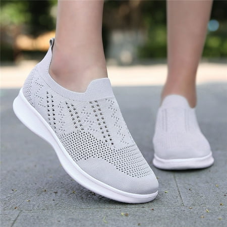 

TANGNADE Fashion Men Mesh Mountaineering Casual Sport Shoes Lace Up Solid Color Run Breathable Soft Bottom Sneakers