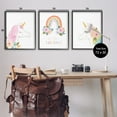 thumbnail image 6 of Stupell Industries Let's Chase Rainbows Unicorns Fairy Tales & Fantasy Painting Black Framed Art Print Wall Art, 24 x 30, Set of 3, 6 of 9