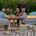 thumbnail image 3 of DEXTRUS Outdoor Patio Furniture Set 4 Pieces PE Rattan Wicker Sofa Set w/ Dining Table for Backyard, Pool, Deck, Garden - Beige, 3 of 8