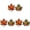 Orange-6pc, variant on 2 Pack Maple Leaf Stained Glass Suncatcher, 4.7 x 5.9 Inch Fall Leaf Window Hanging Ornament, Autumn Thanksgiving Harvest Party Decor and Gift