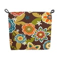 thumbnail image 4 of Blazing Needles 20-inch by 19-inch Indoor/Outdoor Chair Cushion - 20 x 19 Tucuman Ebony, 4 of 5